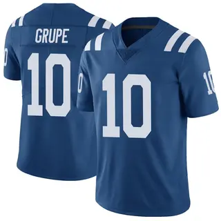 Indianapolis Colts Men's Blake Grupe Limited Color Rush Vapor Untouchable Jersey - Royal