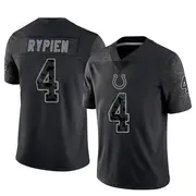 Indianapolis Colts Men's Brett Rypien Limited Reflective Jersey - Black