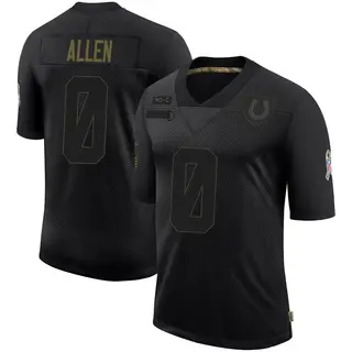 Indianapolis Colts Men's CJ Allen Limited 2020 Salute To Service Jersey - Black