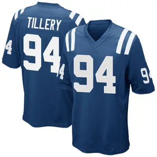 Indianapolis Colts Men's Jerry Tillery Game Team Color Jersey - Royal Blue