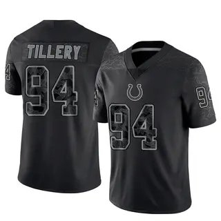Indianapolis Colts Men's Jerry Tillery Limited Reflective Jersey - Black
