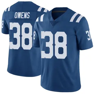 Indianapolis Colts Men's Jonathan Owens Limited Color Rush Vapor Untouchable Jersey - Royal