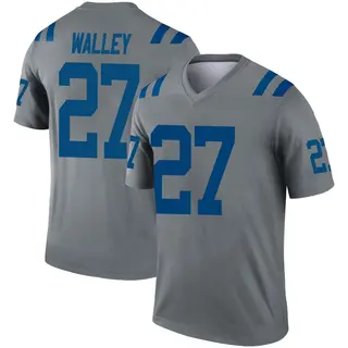 Indianapolis Colts Men's Justin Walley Legend Inverted Jersey - Gray