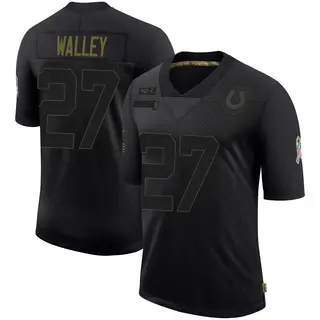 Indianapolis Colts Men's Justin Walley Limited 2020 Salute To Service Jersey - Black
