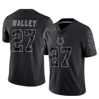 Indianapolis Colts Men's Justin Walley Limited Reflective Jersey - Black