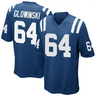 Indianapolis Colts Men's Mark Glowinski Game Team Color Jersey - Royal Blue