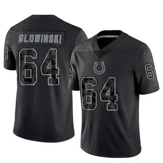 Indianapolis Colts Men's Mark Glowinski Limited Reflective Jersey - Black