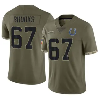 Indianapolis Colts Men's Mason Brooks Limited 2022 Salute To Service Jersey - Olive