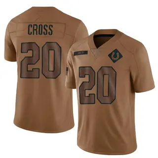 Indianapolis Colts Men's Nick Cross Limited 2023 Salute To Service Jersey - Brown