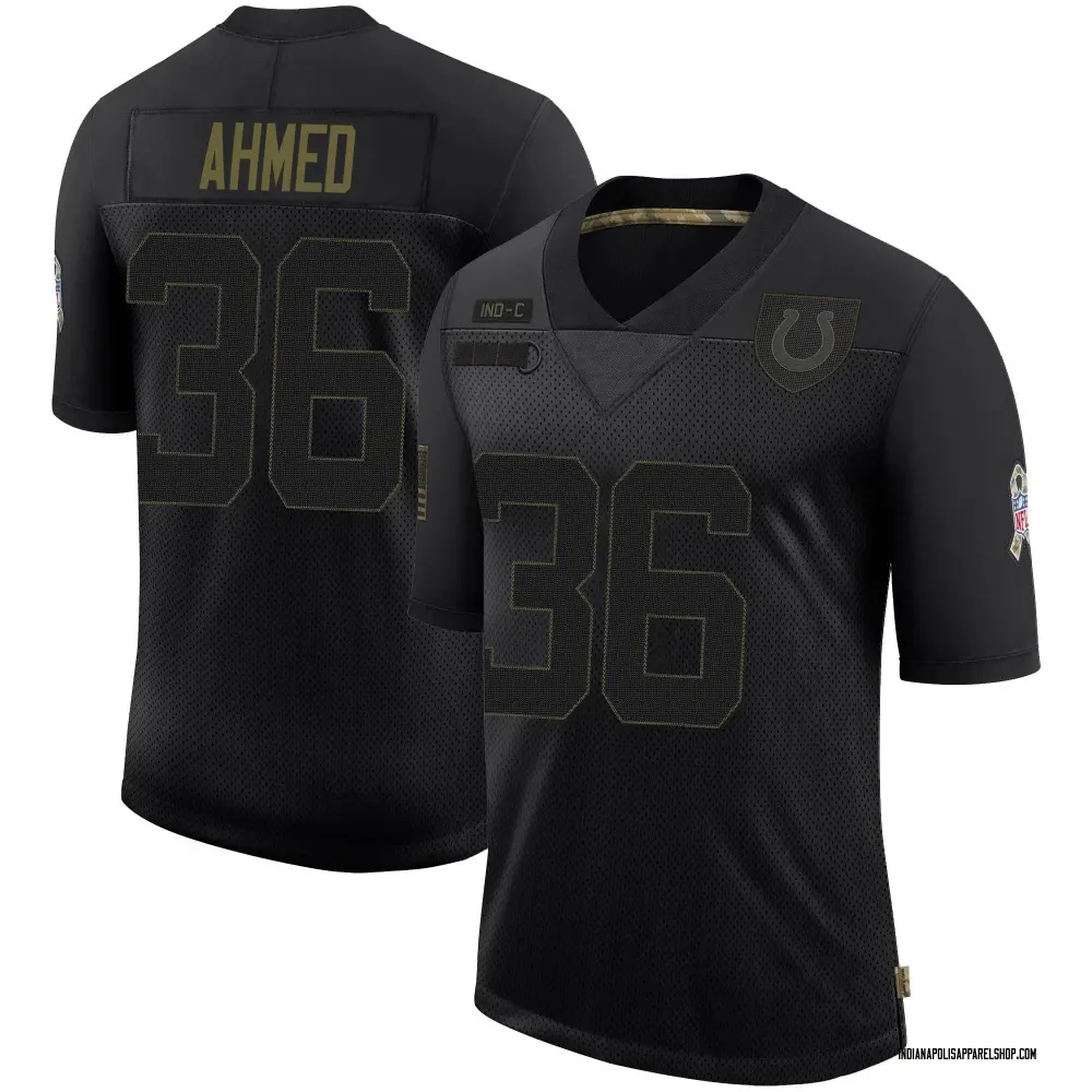 Indianapolis Colts Men's Salvon Ahmed Limited 2020 Salute To Service Jersey - Black