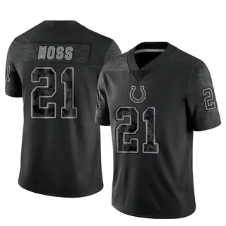Indianapolis Colts Men's Zack Moss Limited Reflective Jersey - Black