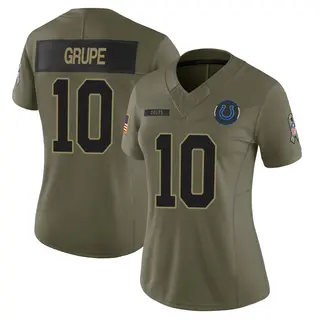 Indianapolis Colts Women's Blake Grupe Limited Sr. 2025 Salute to Service Jersey - Olive
