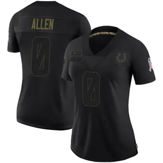 Indianapolis Colts Women's CJ Allen Limited 2020 Salute To Service Jersey - Black