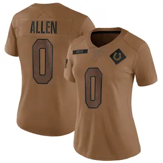 Indianapolis Colts Women's CJ Allen Limited 2023 Salute To Service Jersey - Brown