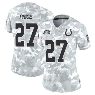 Indianapolis Colts Women's D'vonte Price Limited 2024 Salute to Service Jersey - Arctic Camo