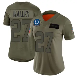 Indianapolis Colts Women's Justin Walley Limited 2019 Salute to Service Jersey - Camo