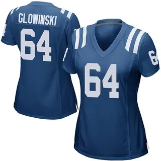 Indianapolis Colts Women's Mark Glowinski Game Team Color Jersey - Royal Blue