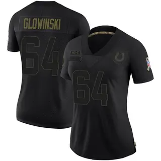 Indianapolis Colts Women's Mark Glowinski Limited 2020 Salute To Service Jersey - Black