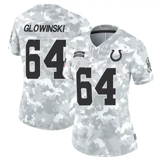 Indianapolis Colts Women's Mark Glowinski Limited 2024 Salute to Service Jersey - Arctic Camo