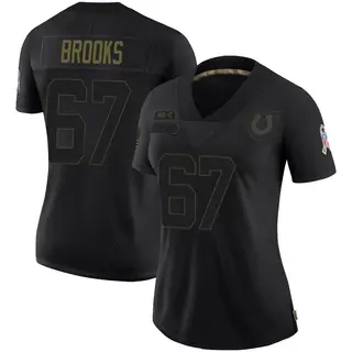 Indianapolis Colts Women's Mason Brooks Limited 2020 Salute To Service Jersey - Black