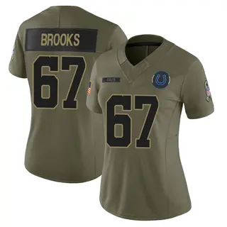 Indianapolis Colts Women's Mason Brooks Limited Sr. 2025 Salute to Service Jersey - Olive