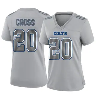 Indianapolis Colts Women's Nick Cross Game Atmosphere Fashion Jersey - Gray