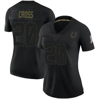 Indianapolis Colts Women's Nick Cross Limited 2020 Salute To Service Jersey - Black