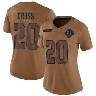 Indianapolis Colts Women's Nick Cross Limited 2023 Salute To Service Jersey - Brown