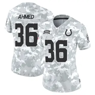 Indianapolis Colts Women's Salvon Ahmed Limited 2024 Salute to Service Jersey - Arctic Camo