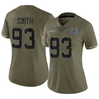 Indianapolis Colts Women's Tim Smith Limited 2022 Salute To Service Jersey - Olive