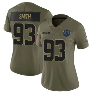 Indianapolis Colts Women's Tim Smith Limited Sr. 2025 Salute to Service Jersey - Olive
