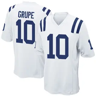 Indianapolis Colts Youth Blake Grupe Game Jersey - White