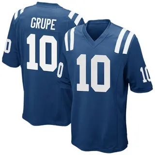 Indianapolis Colts Youth Blake Grupe Game Team Color Jersey - Royal Blue