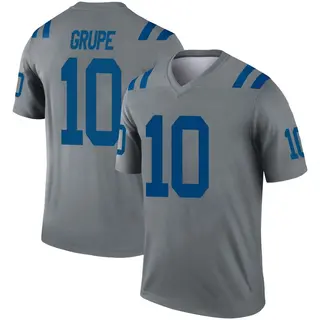 Indianapolis Colts Youth Blake Grupe Legend Inverted Jersey - Gray