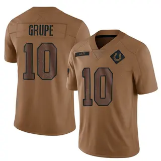 Indianapolis Colts Youth Blake Grupe Limited 2023 Salute To Service Jersey - Brown