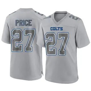 Indianapolis Colts Youth D'vonte Price Game Atmosphere Fashion Jersey - Gray