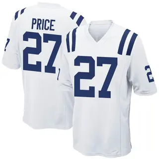 Indianapolis Colts Youth D'vonte Price Game Jersey - White