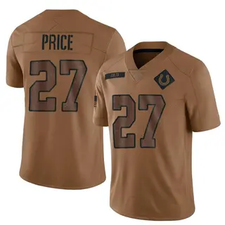 Indianapolis Colts Youth D'vonte Price Limited 2023 Salute To Service Jersey - Brown