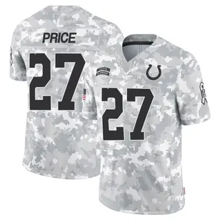 Indianapolis Colts Youth D'vonte Price Limited 2024 Salute to Service Jersey - Arctic Camo