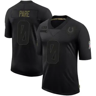 Indianapolis Colts Youth Lincoln Pare Limited 2020 Salute To Service Jersey - Black