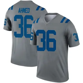 Indianapolis Colts Youth Salvon Ahmed Legend Inverted Jersey - Gray