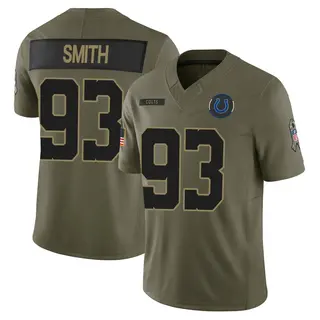 Indianapolis Colts Youth Tim Smith Limited Sr. 2025 Salute to Service Jersey - Olive