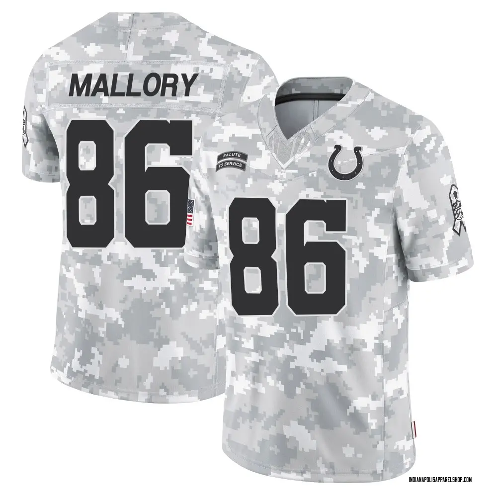 Indianapolis Colts Youth Will Mallory Limited 2024 Salute to Service Jersey Arctic Camo Colts Store